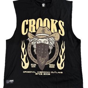 Crooks & Castles Size 2XL Muscle Tank T Shirt New With Tags Big Print Logo